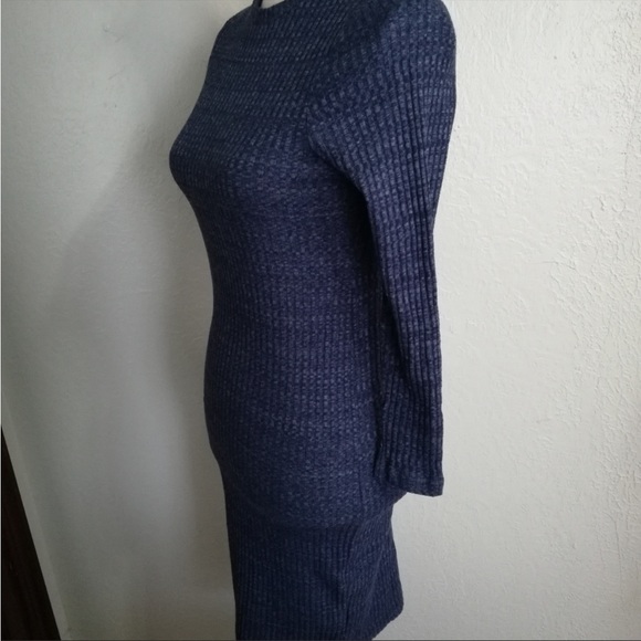 NWT Heathered Blue Midi Bodycon - Picture 3 of 4